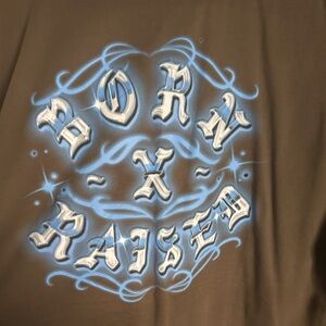 Born x raised 2x graphic tee. New.